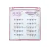 Pestañas Inferiores Segmentadas Encounter Beauty Y12, Naturales y Suaves, Especialmente Diseñadas para Maquilladores, Pestañas Postizas Segmentadas con Tallo Transparente