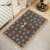 Alfombrilla de baño, alfombrilla suave absorbente de tierra de diatomeas, secado rápido, antideslizante, resistente al desgaste, felpudo lujoso para inodoro.