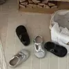 Sandalias de Malla para Niñas con Punta Cerrada, Estilo Verano 2026, Zapatos Transpirables Huecos de Princesa, Zapatos Planos Mary Jane con Moño