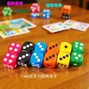 Shaker de Dados Acrílico Colorido 14mm Transfronteiriço para Jogos Caseiros e Boates, Dados Acrílicos de Cantos Arredondados