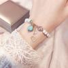 Pulsera de cristal nueva estilo coreano para mujer estilo ins simple personalizado diseño original pulsera de amatista en vivo en línea