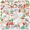 Adesivos de Decoração de Natal Adesivo para Geladeira Capinha de Celular Copo de Água Layout de Cena Adesivo de PVC Adesivo Impermeável
