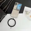 Capa de celular simples de cor sólida para OPPOFindN2Flip N2Flip pulseira de silicone capa dura com proteção total para mulheres