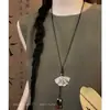 2025 Cuerda Trenzada Retro Borla de Hoja Atmósfera Otoñal Collar Borla Collar Elegante