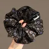 2026 Colección de Alta Gama Estilo Academia Retro Goma para el Cabello Scrunchie Grande Resistente para Mujeres Accesorio para el Cabello Estilo Perezoso