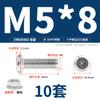 Jinchao M4M5M6M8304 Acero Inoxidable Tornillo de Cabeza Plana Biselada de Cruz Juego de Tuercas Tuerca de Brida Muebles