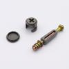 Suministro directo de rueda excéntrica negra convexa de 12 mm, rueda de hierro macizo de 12 mm, conector tres en uno, conector dos en uno