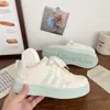 Zapatillas Blancas con Suela Gruesa Rosa para Mujer, Transpirables, Nuevo Diseño Chic de Nicho Verano y Otoño 2026 Zapatillas Deportivas Casuales para Estudiantes