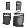 Hebilla de plástico negro para coche de 20~51 mm de fábrica, hebilla de ajuste de cincha para cinturón de mochila, hebilla de herramientas, suministro directo