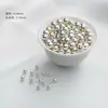 Cuentas sueltas chapadas en oro de 18 quilates que conservan el color, cuentas chapadas en oro, pulsera con cuentas espaciadoras, cuentas de plata, accesorios para ensartar pulseras DIY hechas a mano, materiales para ensartar cuentas