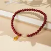 Pulsera de Cristal con Perlas de Cristal Natural Optimizada Pulsera Versátil de Nicho Joyería de Moda de Lujo Ligero Venta al por Mayor para Mujeres