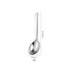 Jieyang 316 Colher de Aço Inoxidável Colher de Sobremesa de Alto Valor de Beleza Colher de Jantar Doméstica Colher de Sopa Redonda Espessada Colher de Cabo Longo