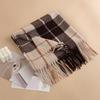 Comércio exterior popular inverno estilo britânico xadrez cachecol de cashmere masculino e feminino alta qualidade versátil grosso quente xale