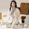 Atacado de Pijamas para Mulheres, Lançamento Primavera e Outono 2025, Roupa de Casa de Manga Longa, Conjuntos Outono e Inverno, Transmissão ao Vivo para Microempreendedores