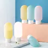 Set de Botella y Bolsa de Viaje, Champú para Maquillaje, Gel de Ducha, Botellas Vacías de Silicona, Limpiador Facial, Productos para el Cuidado de la Piel, Crema de Manos