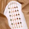 CDD Europeu e Americano Cross-border Hot-selling Liga Single-sided Fritillaria Lucky Four-leaf Clover Pulseira Feminina Moda Simples All-match Pulseira