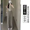 Estilo Holgazán Pantalones Anchos Mujer Verano Delgados Cintura Alta Dagging Sueltos Nuevo Estilo Barril Recto Yamamoto Estilo Japonés Casual Caminar