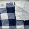 Têxtil Lar Tecido Xadrez Bolha Ártico Dupla Face Veludo Bolha Algodão Confortável Veludo Estampado Quadrado Roupas de Casa Pijamas Roupas Quentes