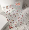 Pegatinas para Uñas Tendencia en Tiktok Repujadas 5D Retro Romántico Rosa Letra Impermeable Taza Cámara Decoración DIY