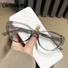 TR30271 novos óculos de moda vintage olho de gato óculos modernos emagrecedores anti-luz azul armação de óculos personalizada estilo europeu