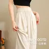Novas calças de cintura alta, fluidas, casuais e de estilo descontraído da Yamamoto para mulheres baixinhas, nova coleção 20226, versáteis e elegantes