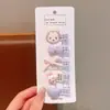 Lindo Juego de Pinzas para el Cabello de Dibujos Animados Transfronterizo para Niñas, Pinzas de Tela para Flequillo Lateral que No Dañan el Cabello, Adorables y Divertidas Pinzas para el Cabello Completamente de Tela