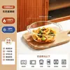 Recipiente para aquecer no micro-ondas para uso doméstico, resistente a altas temperaturas, com bandeja para cozinhar no vapor, tigela de vidro, vaporizador para aquecer pães, dispositivo de cozimento a vapor