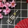 Novia China Boda Hecho a Mano DIY Accesorios Antiguo Tuan Xi Fan Decoración Colgante de Taza de Té Material de Borla Xi Zi