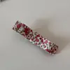 Pinza Banana de Tela Floral de Primavera para Cabello Grueso, Pasador Vertical Suave para Mujer, Elegante Accesorio para el Cabello para la Parte Posterior de la Cabeza