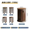 Juego de Taburetes de Comedor Apilables de Madera Maciza con 90% de Descuento para Uso Doméstico, Banco de Repuesto Apilable, Mesa de Café Estilo Chino Nuevo
