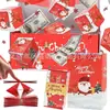 En stock bestseller transfronterizo sorpresa de Navidad caja pop-up regalo creativo Navidad plegable pop-up sobre rojo caja de regalo