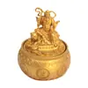 Dios de la Riqueza Zhao Gongming Adorno Giratorio para Atraer la Fortuna para Entrada del Hogar, Oficina, Decoración de Sala de Estar, Regalo para Promover la Riqueza