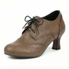 Nuevos Zapatos Romanos de Encaje con Cordones, Corte Profundo, para Primavera y Otoño, de Tacón Alto, Tallas 32-50, Zapatos Amazon