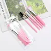 Pincel de maquiagem boutique 5 pincéis de maquiagem pincel para lábios pincel para bochechas pincel para sombra de olhos pente de cílios para iniciantes