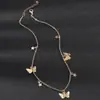 Europa y los Estados Unidos transfronterizos nuevo collar de damas lentejuelas estrellas mariposa collar viento fresco amor romántico cadena cadena de clavícula