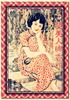 Antiguo Shanghái Marca de la Luna Cheongsam Belleza Antiguo Shanghái República de China Publicidad Antigua Retro Cartel de Papel Kraft Pintura Decorativa de Pared