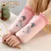 Mangas largas protectoras para mujer para Otoño e Invierno, Protectores de manga para chaqueta de plumas de oficina, Mangas de trabajo anti-suciedad, Mangas largas lindas para niños