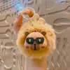 Colgante de Panda Bola de Peluche de Dibujos Animados Llavero Lindo para Coche Muñeco de Peluche Colgante para Bolso de Pareja Pequeño Regalo Venta al por Mayor