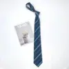 Jk Departamento Japonés Estilo Universitario Corbata Rayada Camisa Floja Femenina Sin Problemas Negro Azul Rojo Verde Traje de Estudiante para Hombre