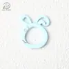 Conejo de Dibujos Animados Pintado de Colores Hebilla de Resorte Anillo Abierto Colgante Accesorios para Joyería DIY Colgante para Llavero Bolsa