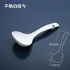 Cuchara para Arroz Antiadherente Engrosada Pala para Arroz Cucharón para Sopa Cuchara Grande para Servir Gachas Arroz de Congee Cocina de Arroz Pala de Plástico Aleación de Aluminio Resistente a Altas Temperaturas