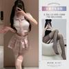 Lencería Sexy Wish Estilo Rojo de Internet Sexy No-off Cuadros Japoneses Estudiante Jk Uniforme Falda Plisada Traje 1003
