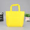 Bolsa de compras tote tridimensional con fondo plano y laterales, bolsa de regalo de tela no tejida con logo impreso, bolsa tote de tela no tejida