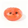 Brinquedo de blocos de construção de frutas com maltose transfronteiriço, bolinho de massa, pãozinho cozido no vapor realista, brinquedo para aliviar o estresse, brinquedo de apertar com expressão de desenho animado