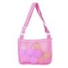 Bolsa de Almacenamiento de Papelería de un Solo Hombro, Bolsa de Playa para Colección de Juguetes de Pegatinas, Malla para Ropa de Niños, Tela de Malla Engrosada Plegable