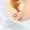 Pendientes de Plata de Ley S925 Nuevos con Rosca Avión Corona Nicho Versátiles Elegantes Pendientes Joyería