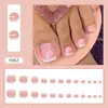 Patch Explosivo para Unha do Pé Borboleta Fresca Usando Unha do Pé Unhas do Pé Unhas Prontas Brancas Usando Lote de Manicure