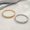 Pulsera de Moda con Circonitas Super Brillantes, de Alto Nivel, Simple, con Temperamento, Versátil, Regalo para Novia, Madre, Regalo de Banquete