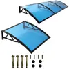 Soporte de aleación de aluminio Refugio para la lluvia Tablero de policarbonato de alta resistencia Toldo parasol para balcón de casa Aleros, Descuento por cantidad para proyectos grandes, Impermeable Uso en exteriores