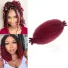 Peruca Africana de Lagarta Cortada à Mão Transfronteiriça Fibra Química Fofa Cabelo de Crochê Mola Afro Twist Hair